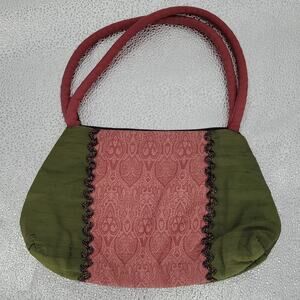 Paint the Lily Tapestry Fabric Bag Regency Retro Costume Renaissance‎ Festival